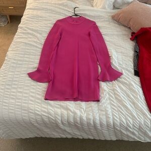 Michael Kors Pink Bell Sleeve Dress; Size Large